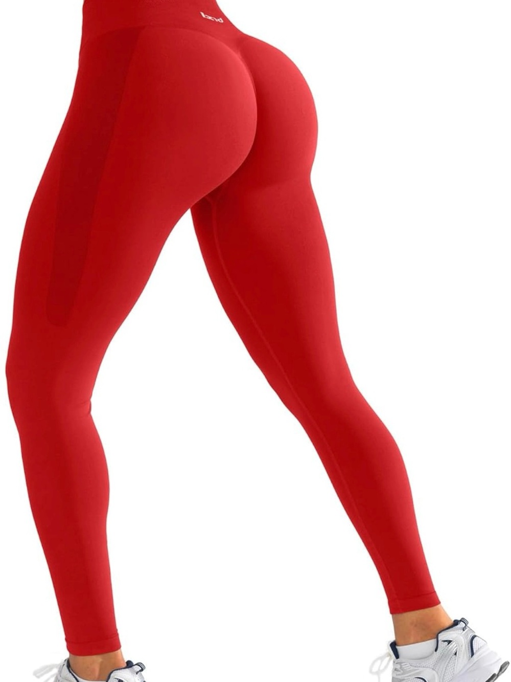 NWT BRZL Red Seamless High-Waisted Activewear Leggings - Size XL
